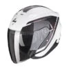 Scorpion EXO-230 Fenix Pearl White-Black -Scorpion scorpion exo 230 fenix pearl white black open face helmet helm casque jet kask casco abierto 1 2