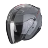 Scorpion EXO-230 Sr Cement Grijs-Rood Jethelm 1 Scorpion EXO-230 Sr Cement Grijs-Rood Jethelm -Scorpion scorpion exo 230 sr cement grey red 1