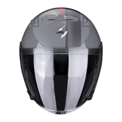 Scorpion EXO-230 Sr Cement Grijs-Rood Jethelm 7 Scorpion EXO-230 Sr Cement Grijs-Rood Jethelm -Scorpion scorpion exo 230 sr cement grey red 2