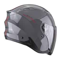 Scorpion EXO-230 Sr Cement Grijs-Rood Jethelm 6 Scorpion EXO-230 Sr Cement Grijs-Rood Jethelm -Scorpion scorpion exo 230 sr cement grey red 3