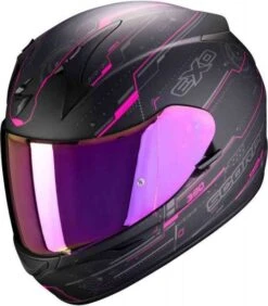 Scorpion EXO-390 BEAT Matt Black-Pink