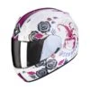 Scorpion EXO-390 Chica II White-Pink -Scorpion scorpion exo 390 chica ii white pink full face integralhelm casque integral kask casco integral 1 2