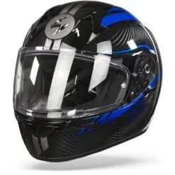 Scorpion EXO-390 Sting Zwart Blauw Integraalhelm