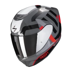 Scorpion Exo-391 Arok Grijs-Rood-Zwart Integraalhelm -Scorpion scorpion exo 391 arok grey red black