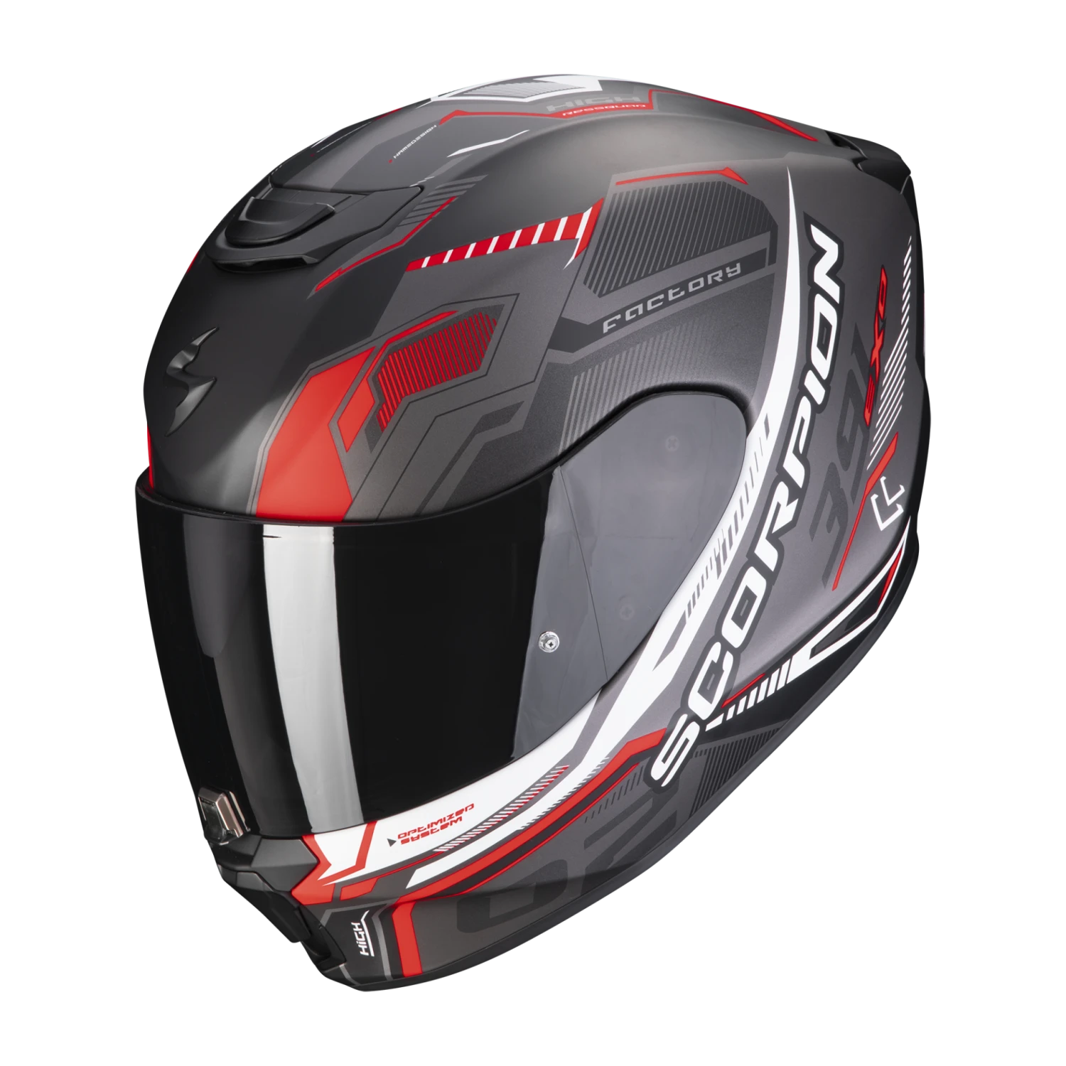 Scorpion Exo-391 Haut Matt Zwart-Zilver-Rood Integraalhelm 3 Scorpion Exo-391 Haut Matt Zwart-Zilver-Rood Integraalhelm