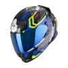 Scorpion EXO-491 Spin Black-Blue-Neon Yellow -Scorpion scorpion exo 491 spin black blue yellow full face integralhelm casque integral kask casco integral 1 2