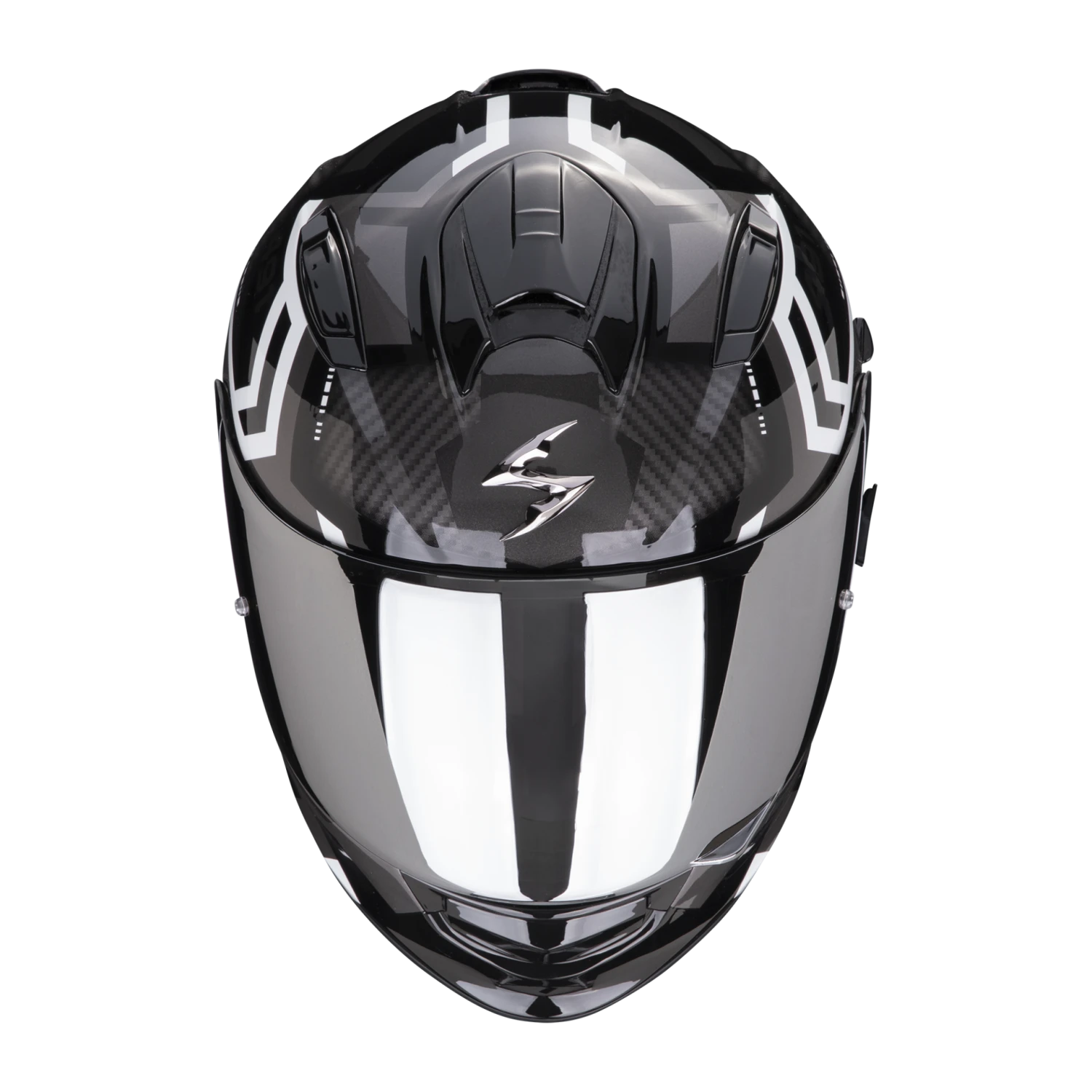 Scorpion Exo-491 Spin Zwart-Wit Integraalhelm 3 Scorpion Exo-491 Spin Zwart-Wit Integraalhelm