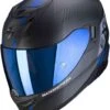 Scorpion EXO-520 AIR LATEN Matt Black-Blue -Scorpion scorpion exo 520 air laten matt black blue full face helmet helm casque kask casco 1 2