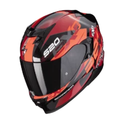 Scorpion EXO-520 EVO AIR COVER Metal Black-Red