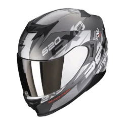 Scorpion EXO-520 EVO AIR COVER Matt Silver-Red
