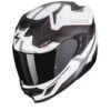 Scorpion Exo-520 Evo Air Elan Mat Wit-Zilver-Rood Integraalhelm -Scorpion scorpion exo 520 evo air elan matt white silver red