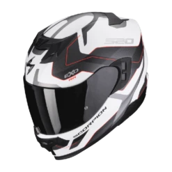 Scorpion EXO-520 EVO AIR ELAN Matt White-Silver-Red