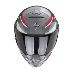 Scorpion Exo-930 Multi Cement Grijs-Rood Systeemhelm -Scorpion scorpion exo 930 multi cement grey red 1