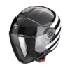 Scorpion Exo-City II Bee Zwart Wit Jethelm -Scorpion scorpion exo city ii bee black white