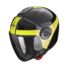 Scorpion Exo-City II Short Metal Zwart-Neon Geel Jethelm -Scorpion scorpion exo city ii short metal black neon yellow