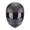 Scorpion Exo-Combat II Xenon Mat Zwart-Rood Jethelm 1 Scorpion Exo-Combat II Xenon Mat Zwart-Rood Jethelm -Scorpion scorpion exo combat ii xenon matt black red 2 2