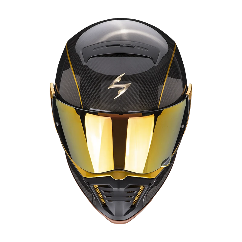 Scorpion EXO-HX1 Carbon Se Zwart-Goud Integraalhelm 5 Scorpion EXO-HX1 Carbon Se Zwart-Goud Integraalhelm - Afbeelding 3