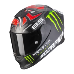Scorpion EXO-R1 Air Fabio Monster Replica Zwart Mat Rood Integraalhelm