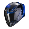 Scorpion Exo-R1 Evo Air Gaz Metaal Zwart-Blauw Integraalhelm -Scorpion scorpion exo r1 evo air gaz metal black blue 1