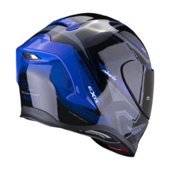 Scorpion Exo-R1 Evo Air Gaz Metaal Zwart-Blauw Integraalhelm 7 Scorpion Exo-R1 Evo Air Gaz Metaal Zwart-Blauw Integraalhelm -Scorpion scorpion exo r1 evo air gaz metal black blue 3