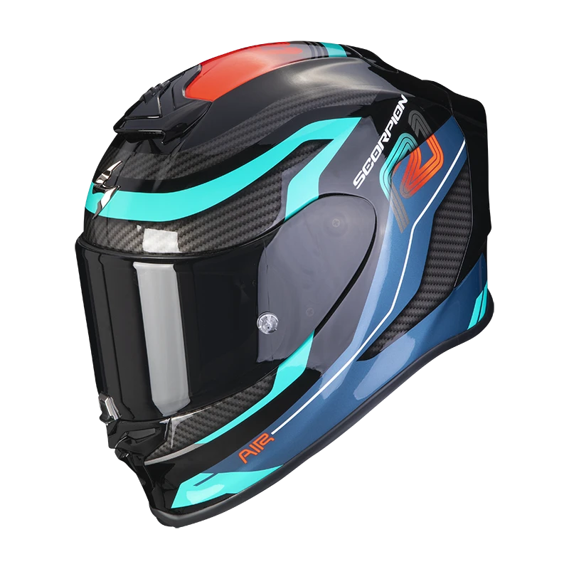 Scorpion Exo-R1 Evo Air Vatis Zwart-Blauw-Rood Integraalhelm 4 Scorpion Exo-R1 Evo Air Vatis Zwart-Blauw-Rood Integraalhelm - Afbeelding 2