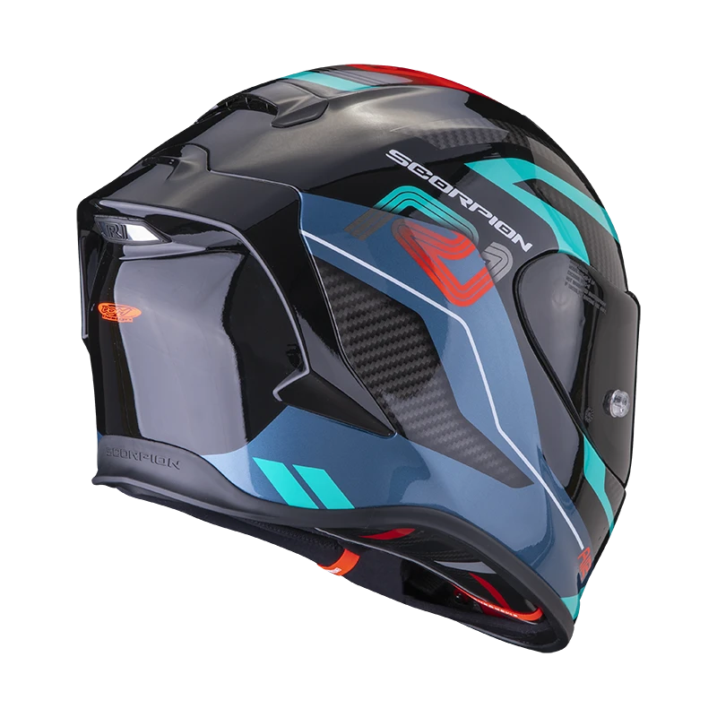 Scorpion Exo-R1 Evo Air Vatis Zwart-Blauw-Rood Integraalhelm 5 Scorpion Exo-R1 Evo Air Vatis Zwart-Blauw-Rood Integraalhelm - Afbeelding 3