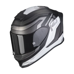 Scorpion Exo-R1 Evo Air Vatis Mat Zwart-Wit Integraalhelm
