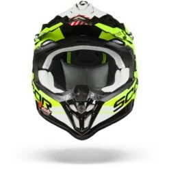 Scorpion VX-16 Air X-Turn Zwart Neon Geel Wit Crosshelm -Scorpion scorpion vx 16 air x turn black neon yellow white.01