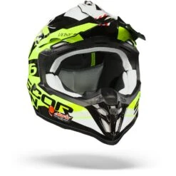 Scorpion VX-16 Air X-Turn Zwart Neon Geel Wit Crosshelm -Scorpion scorpion vx 16 air x turn black neon yellow white.35