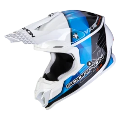 Scorpion VX-16 Evo Air Gem Wit-Blauw Crosshelm