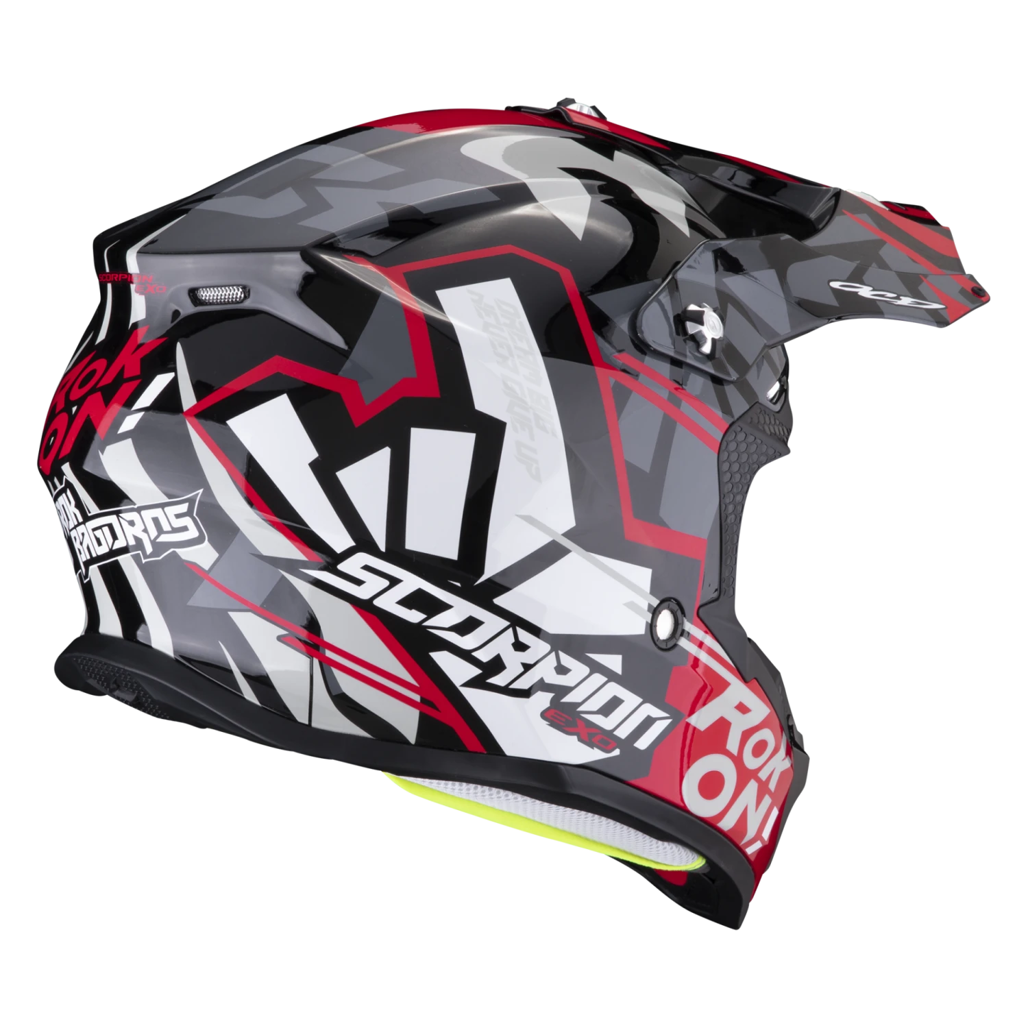 Scorpion VX-16 Evo Air Rok Zwart-Rood Crosshelm 4 Scorpion VX-16 Evo Air Rok Zwart-Rood Crosshelm - Afbeelding 2