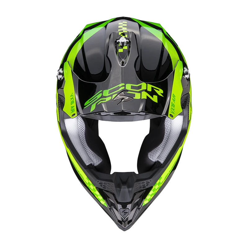 Scorpion VX-16 Evo Air Soul Zwart-Groen Crosshelm 4 Scorpion VX-16 Evo Air Soul Zwart-Groen Crosshelm - Afbeelding 2