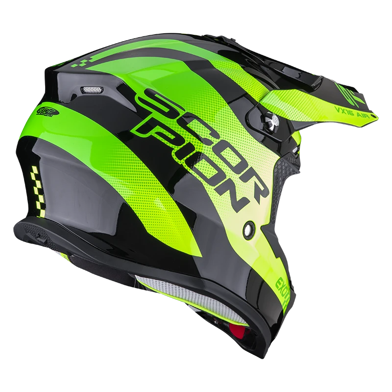 Scorpion VX-16 Evo Air Soul Zwart-Groen Crosshelm 3 Scorpion VX-16 Evo Air Soul Zwart-Groen Crosshelm