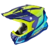 Scorpion VX-22 Air Attis Blauw-Neon Geel Crosshelm -Scorpion scorpion vx 22 air attis blue neon yellow 0
