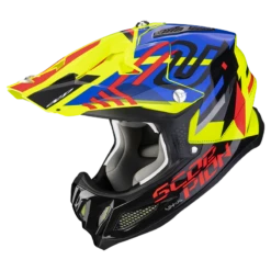 Scorpion VX-22 Air Neox Neon Geel-Blauw-Rood Crosshelm 7 Scorpion VX-22 Air Neox Neon Geel-Blauw-Rood Crosshelm -Scorpion scorpion vx 22 air neox neon yellow blue red 0