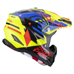 Scorpion VX-22 Air Neox Neon Geel-Blauw-Rood Crosshelm