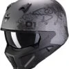 Scorpion Covert-X XBorg Mat Zilver Zwart Jethelm -Scorpion scorpion covert x xborg matt silver black jet helmet 1