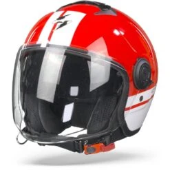 Scorpion EXO-City Strada Rood Wit Wit Jethelm -Scorpion scorpionexo citystradaredwhitewhiteglossy frontpage