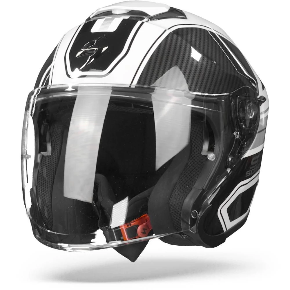 Scorpion EXO-S1 Cross-Ville Wit Zwart Zilver Jethelm 9 Scorpion EXO-S1 Cross-Ville Wit Zwart Zilver Jethelm - Afbeelding 7